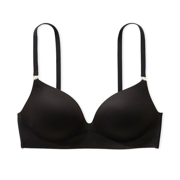 Victoria's Secret| Padded Demi Black Wireless Bra Sz M - Picture 5 of 6